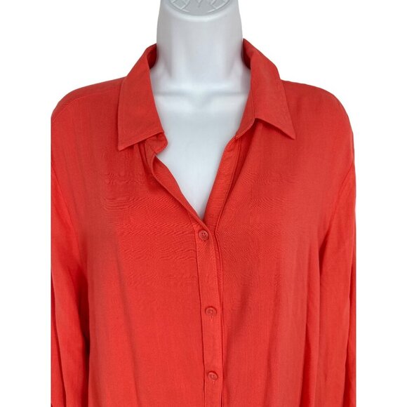 Chico's Roll Tab Sleeve Soft Crosshatch Tunic Size 3 US XL - Picture 4 of 9